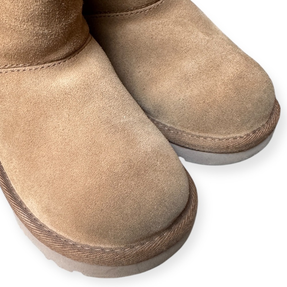 UGG Girls Florence Chestnut Zipper Boots Size 10 Kids - Picture 3 of 7